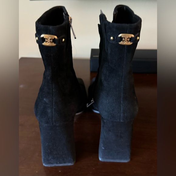 Sam Edelman IRIE SQUARE TOE ANKLE BOOTIE 9M NWT Black Suede - Picture 6 of 6